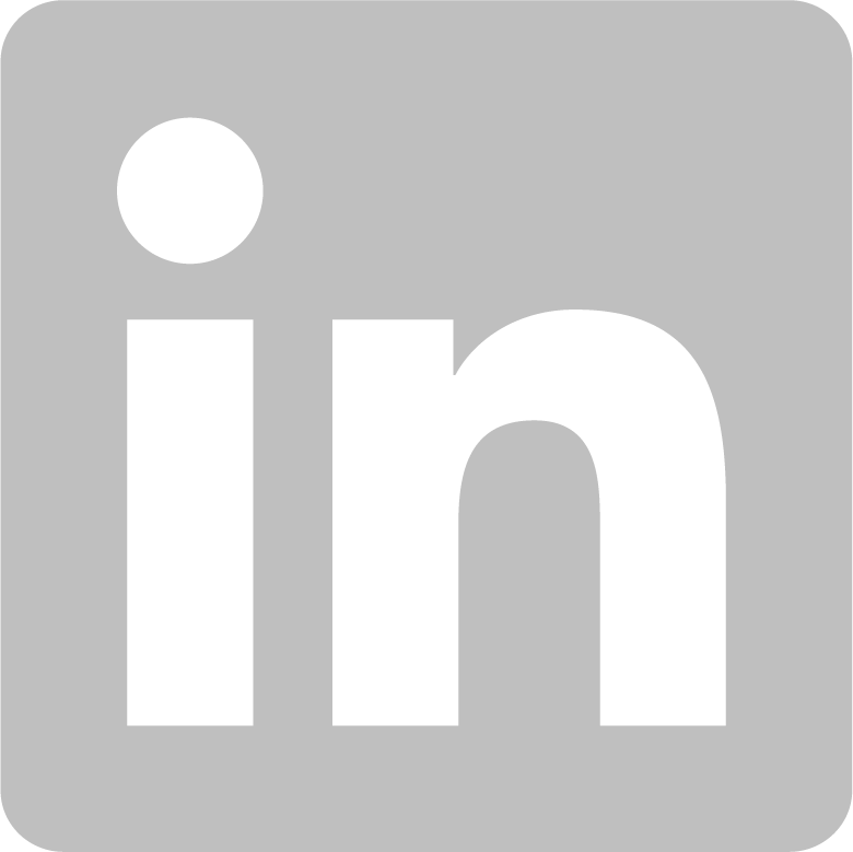 Linkedin icon in grey