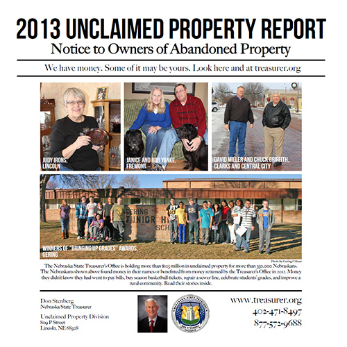 2013 Unclaimed Property Tabloid